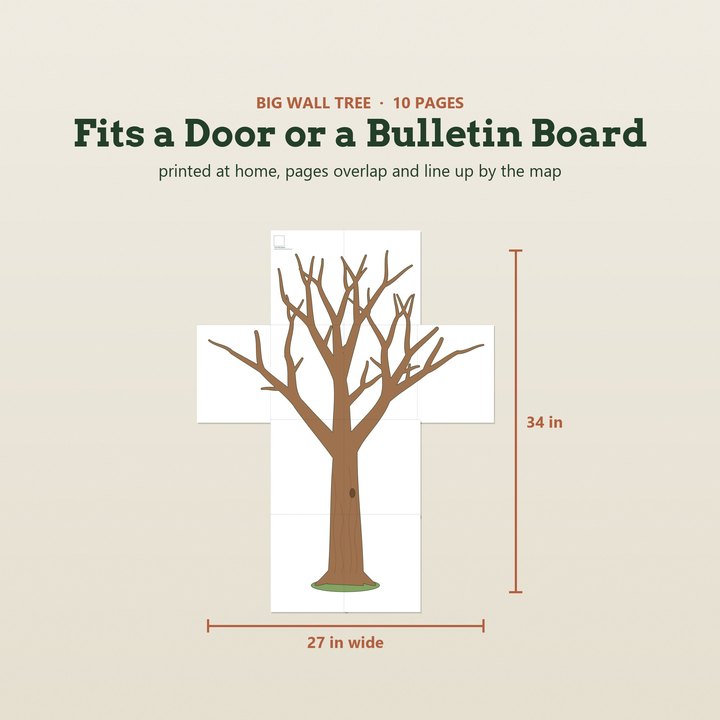 A page from inside Thankful Tree Kit
